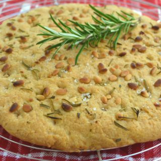 Pine Nuts and Rosemary Focaccia Gluten Free